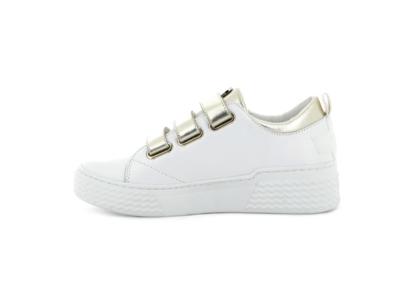 Palladium Ego 02 Lea Sneakers Dame Hvide Guld | DK-264839