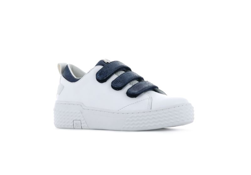 Palladium Ego 02 Lea Sneakers Dame Hvide Blå | DK-879009