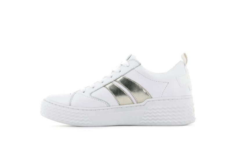 Palladium Ego 03 Lea Sneakers Dame Hvide Guld | DK-464644