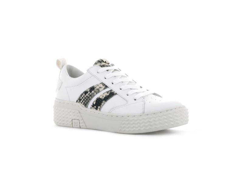 Palladium Ego 03 Lea Sneakers Dame Hvide Slangeprint | DK-542206