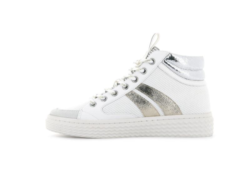 Palladium Høje Tempo 03 Txt Sneakers Dame Hvide | DK-840452