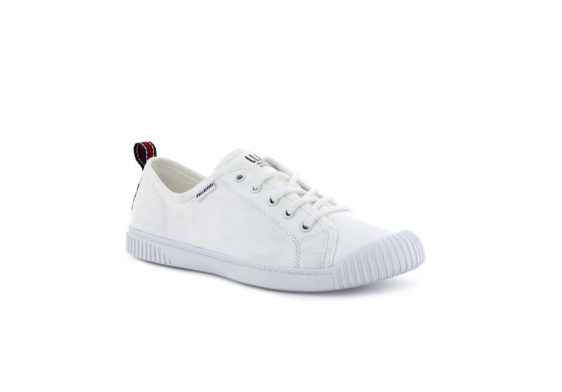 Palladium Lave Easy Blonder Canvas Sneakers Dame Hvide | DK-279070