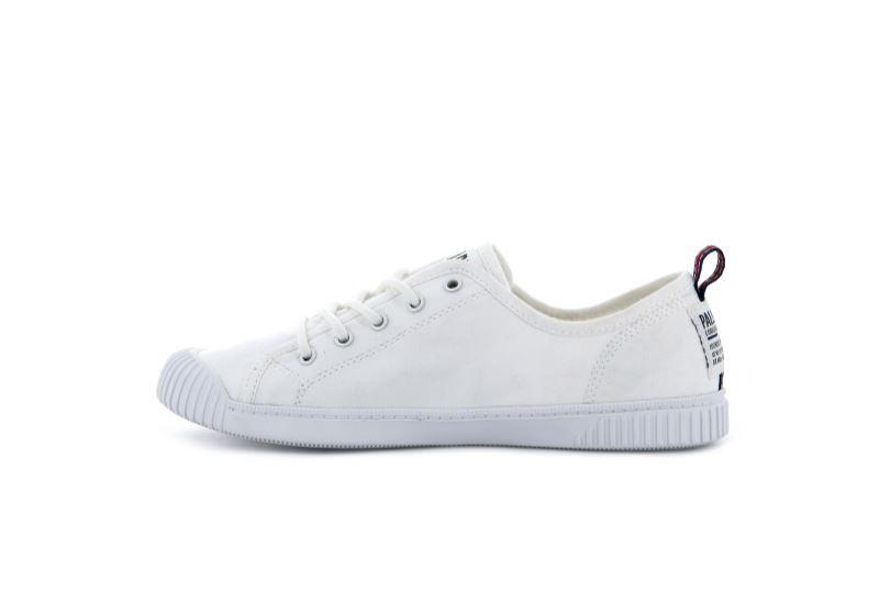 Palladium Lave Easy Blonder Canvas Sneakers Dame Hvide | DK-279070