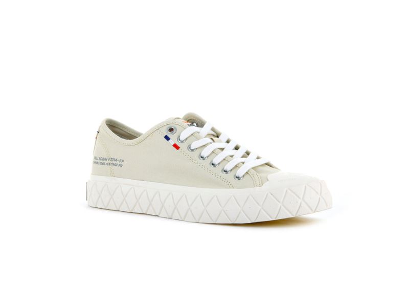 Palladium Lave Palla Ace Canvas Sneakers Dame Beige | DK-308805