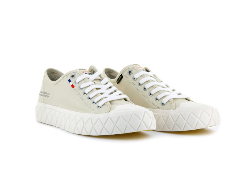 Palladium Lave Palla Ace Canvas Sneakers Dame Beige | DK-308805