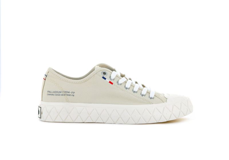 Palladium Lave Palla Ace Canvas Sneakers Dame Beige | DK-308805