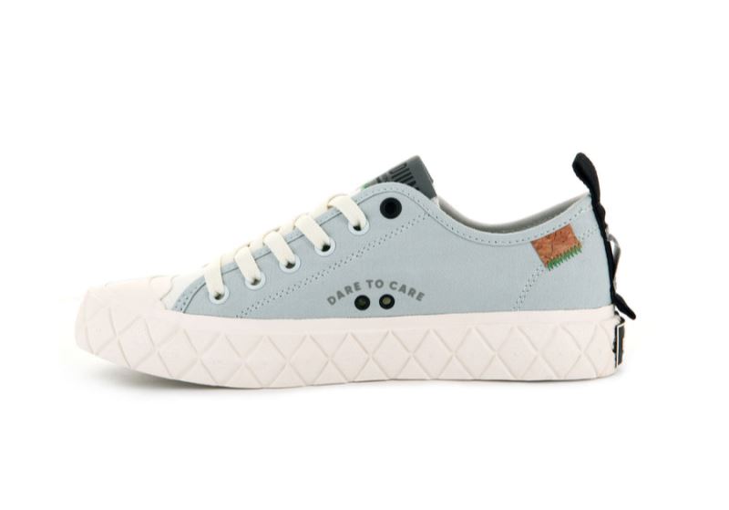 Palladium Lave Palla Ace Organic Metro Sneakers Dame Hvide Grå | DK-000543