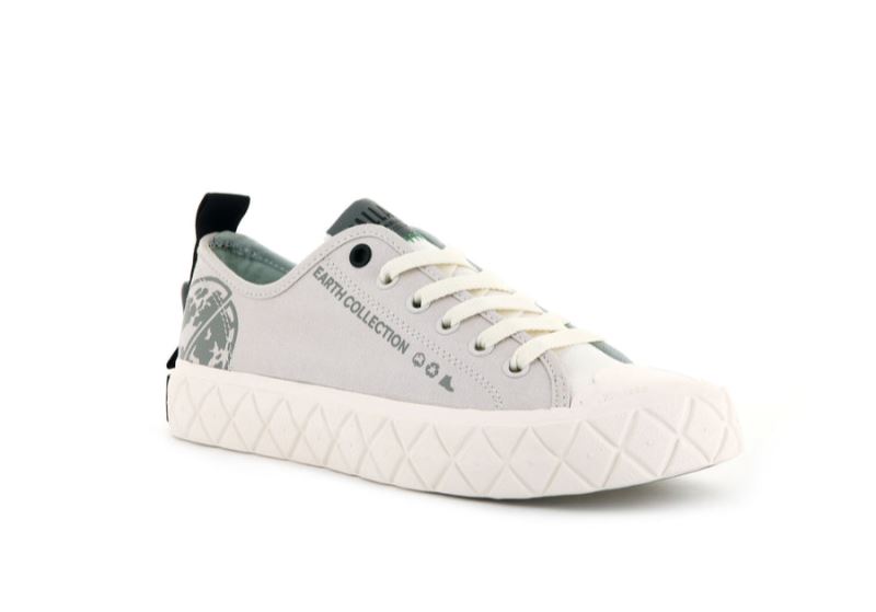 Palladium Lave Palla Ace Organic Metro Sneakers Dame Hvide Grå | DK-000543