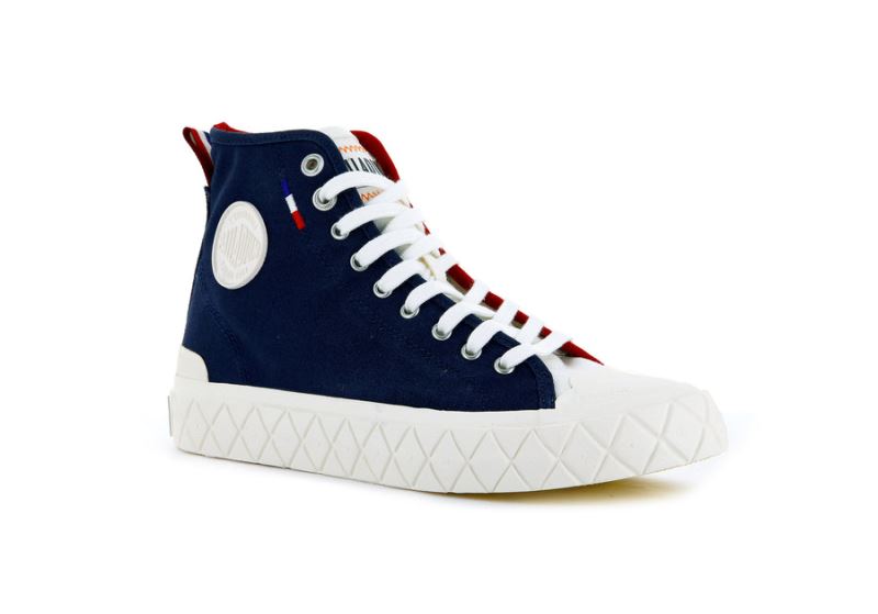 Palladium Mid Palla Ace Canvas Mid Sneakers Herre Indigo | DK-134938