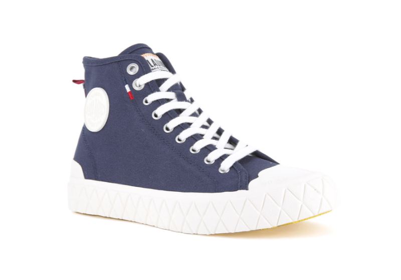 Palladium Mid Palla Ace Canvas Mid Sneakers Dame Indigo | DK-450395