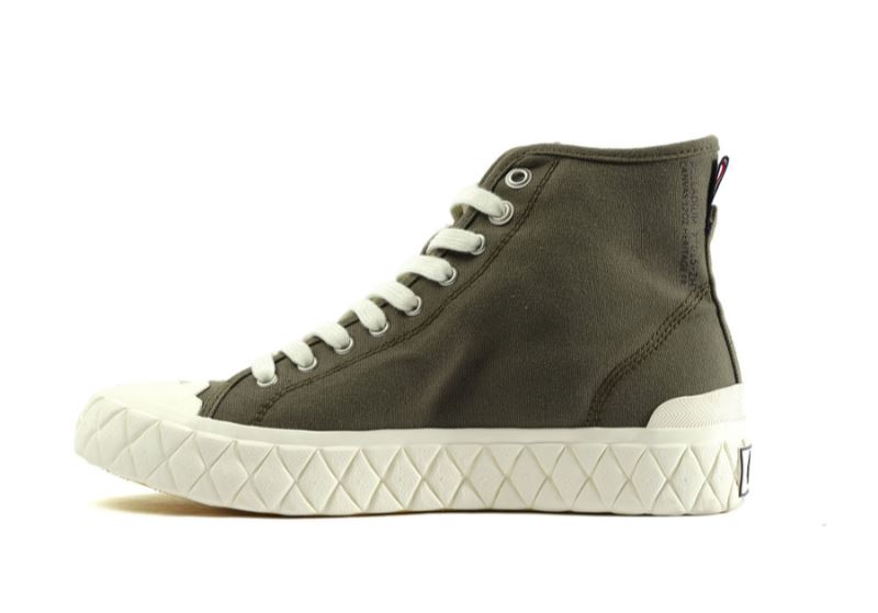 Palladium Mid Palla Ace Canvas Mid Sneakers Herre Mørkeolivengrøn | DK-717131