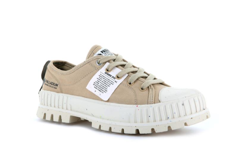 Palladium Pallashock Lo Organic Platform Sko Dame Brune | DK-019241