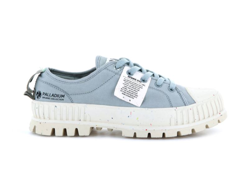 Palladium Pallashock Lo Organic Platform Sko Dame Lyseblå | DK-053338