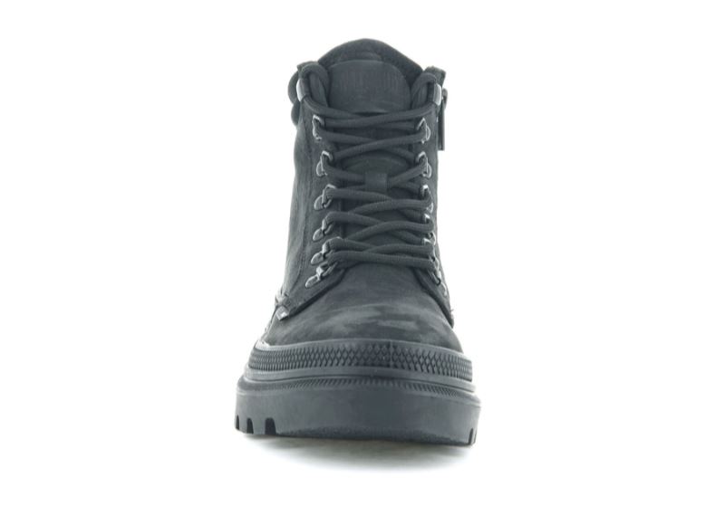 Palladium Pallatrooper Hiker Nubuck Vandrestøvler Dame Sort Sort | DK-574031