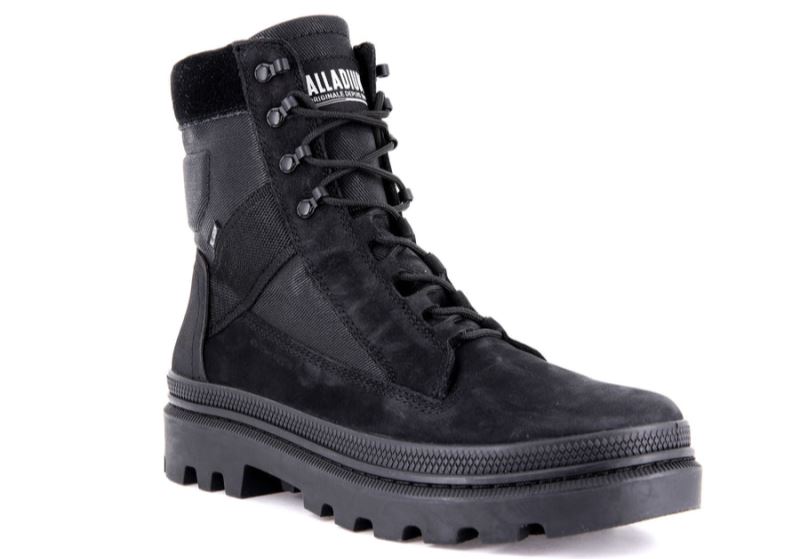 Palladium Pallatrooper Tactical Taktiske Støvler Dame Sort Sort | DK-727727