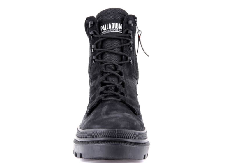 Palladium Pallatrooper Tactical Taktiske Støvler Dame Sort Sort | DK-727727