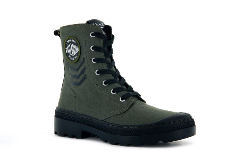 Palladium Pampa Avenue Supply Ikks Hi Boots Dame Mørkegrøn | DK-131041