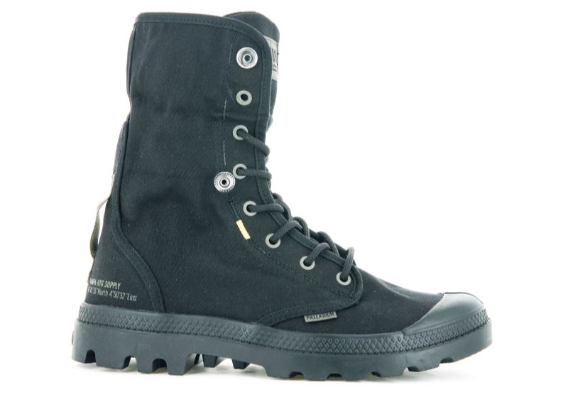 Palladium Pampa Baggy Supply Hi Boots Dame Sort | DK-585453