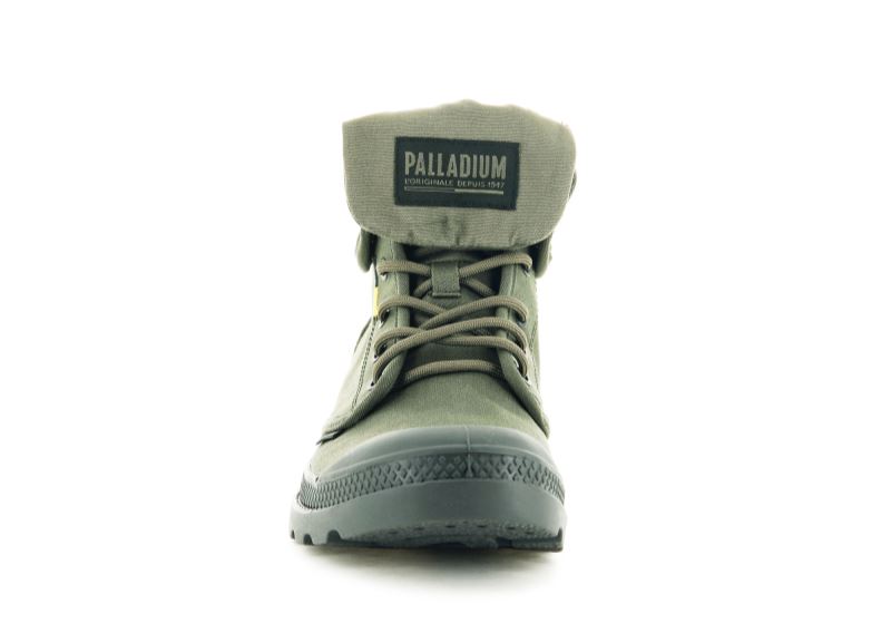 Palladium Pampa Baggy Supply Hi Boots Dame Mørkeolivengrøn | DK-689621