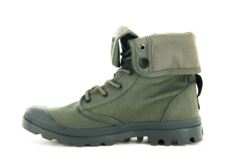 Palladium Pampa Baggy Supply Hi Boots Dame Mørkeolivengrøn | DK-689621