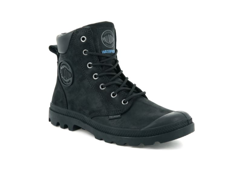 Palladium Pampa Cuff Wp Lux Vinterstøvler Dame Sort Sort | DK-760331