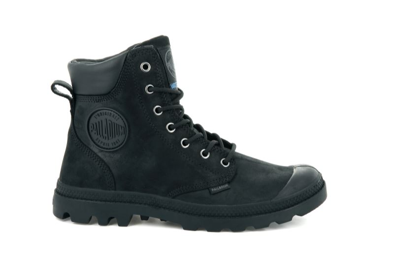 Palladium Pampa Cuff Wp Lux Vinterstøvler Herre Sort Sort | DK-978092