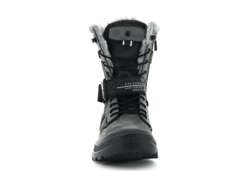 Palladium Pampa Europa Tactical Vinterstøvler Herre Sort Mørkegrå | DK-225835