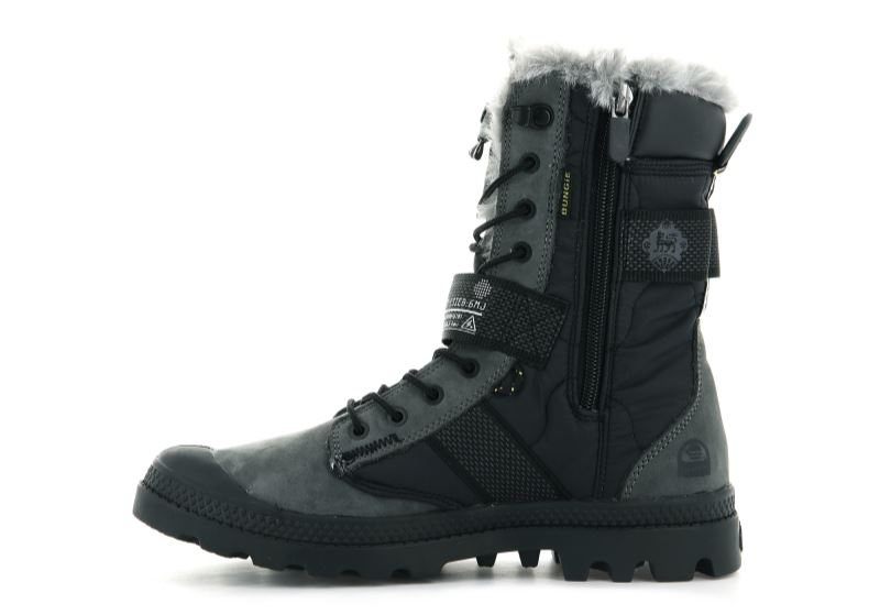 Palladium Pampa Europa Tactical Vinterstøvler Herre Sort Mørkegrå | DK-225835