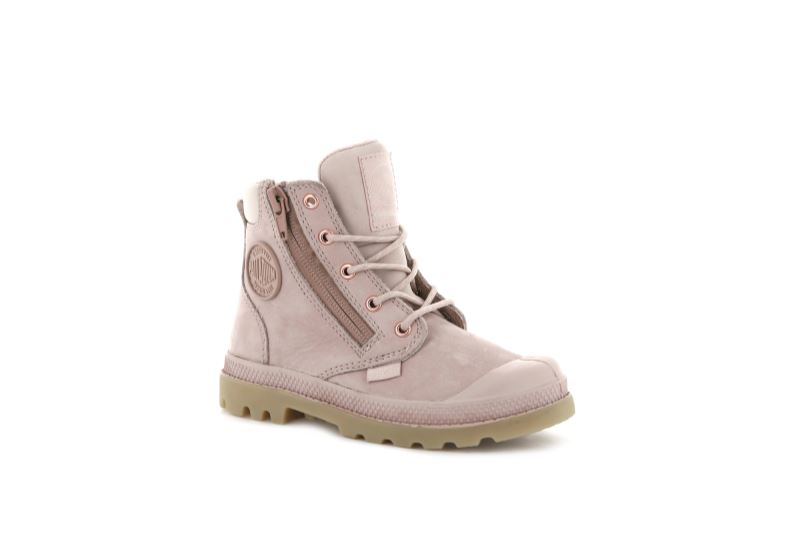 Palladium Pampa Hi Cuff Vandtætte Vandtætte Støvler Børn Lyserød | DK-476027