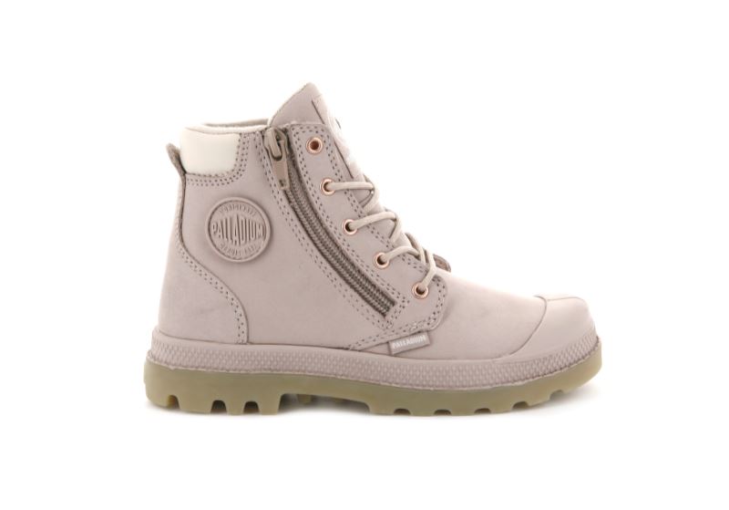 Palladium Pampa Hi Cuff Vandtætte Vandtætte Støvler Børn Lyserød | DK-476027