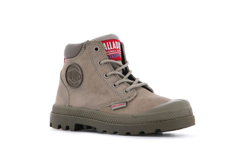 Palladium Pampa Hi Cuff Wp Oz Vinterstøvler Børn Lysebrune | DK-104058