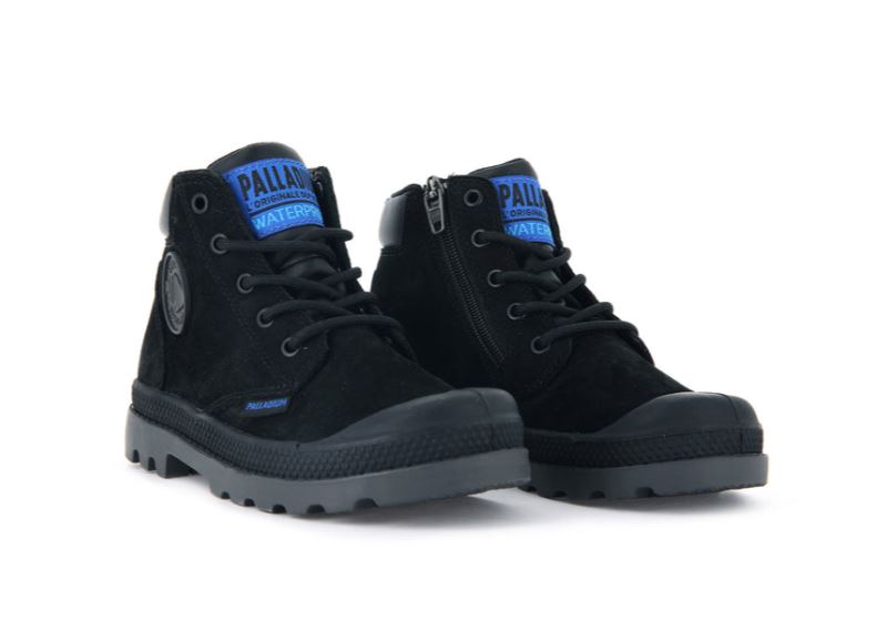 Palladium Pampa Hi Cuff Wp Oz Vinterstøvler Børn Sort Sort | DK-334603