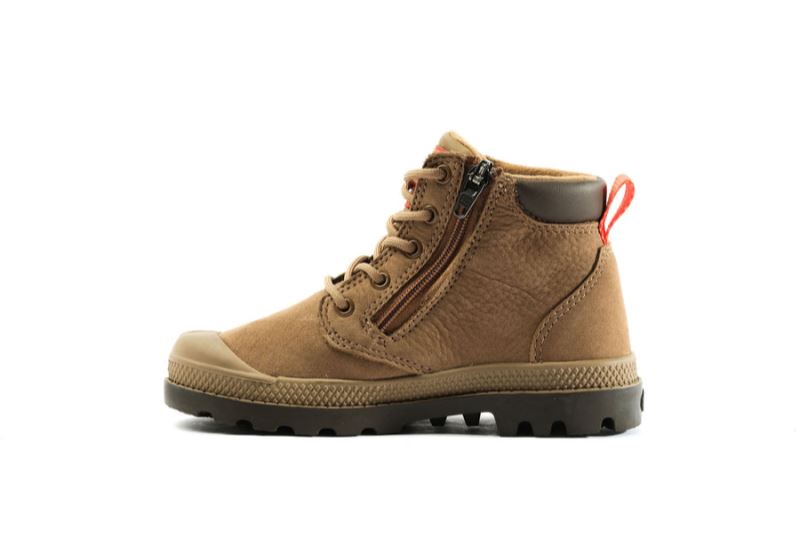 Palladium Pampa Hi Cuff Wp Oz Vinterstøvler Børn Brune | DK-603842