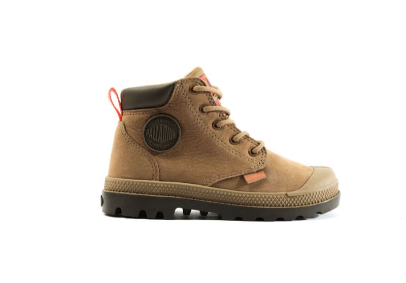 Palladium Pampa Hi Cuff Wp Oz Vinterstøvler Børn Brune | DK-603842