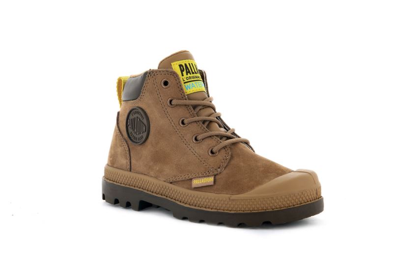 Palladium Pampa Hi Cuff Wp Oz Vinterstøvler Børn Brune | DK-760440