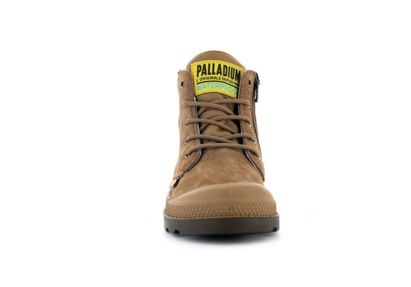 Palladium Pampa Hi Cuff Wp Oz Vinterstøvler Børn Brune | DK-760440