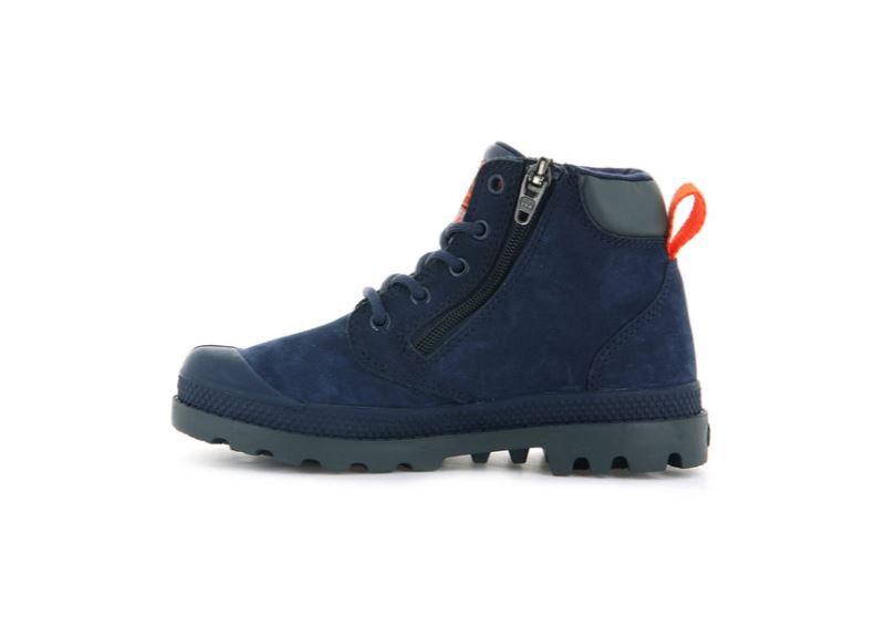 Palladium Pampa Hi Cuff Wp Oz Vinterstøvler Børn Indigo | DK-952409