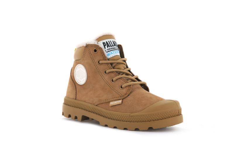 Palladium Pampa Hi Cuff Wps Oz Vinterstøvler Børn Brune | DK-544111