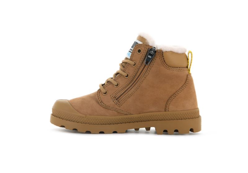 Palladium Pampa Hi Cuff Wps Oz Vinterstøvler Børn Brune | DK-544111