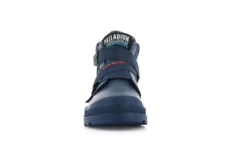 Palladium Pampa Hi Cuffstr Wp+ Støvler Børn Indigo | DK-279558