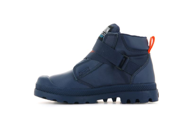 Palladium Pampa Hi Cuffstr Wp+ Støvler Børn Indigo | DK-279558