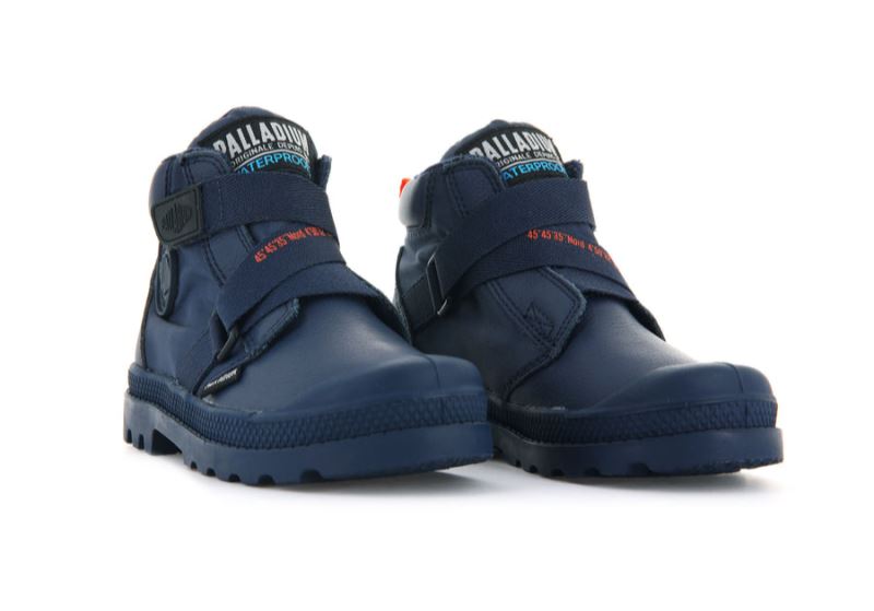 Palladium Pampa Hi Cuffstr Wp+ Støvler Børn Indigo | DK-279558