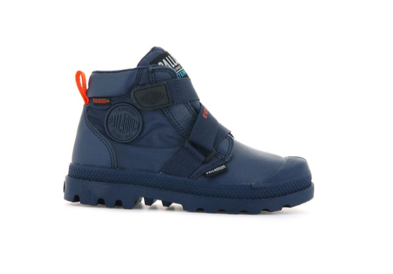 Palladium Pampa Hi Cuffstr Wp+ Støvler Børn Indigo | DK-279558