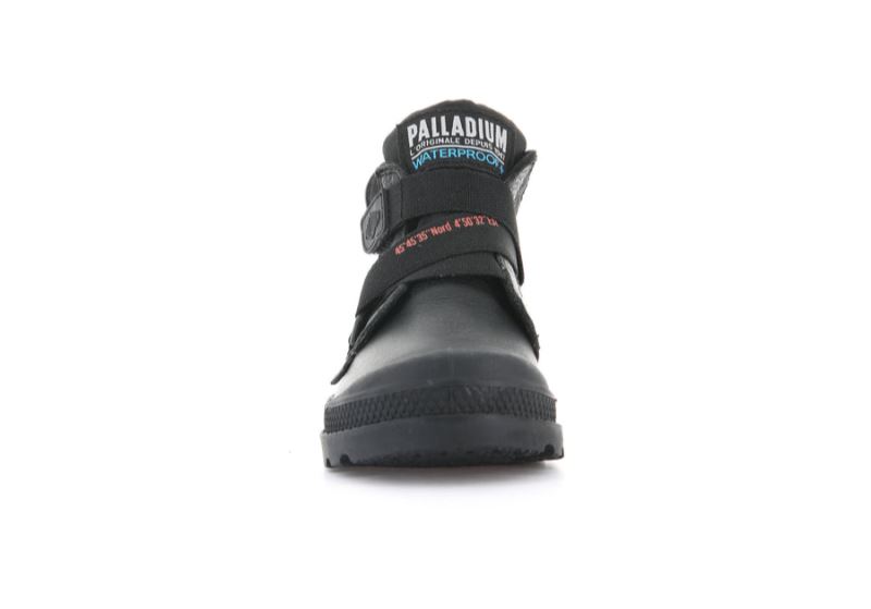 Palladium Pampa Hi Cuffstr Wp+ Støvler Børn Sort Sort | DK-782696