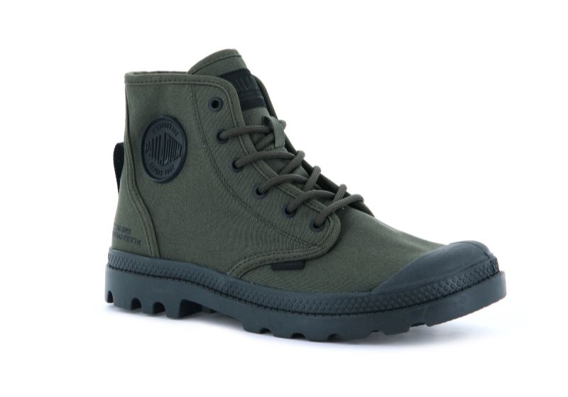 Palladium Pampa Hi Htg Supply Vandrestøvler Dame Mørkeolivengrøn | DK-574458