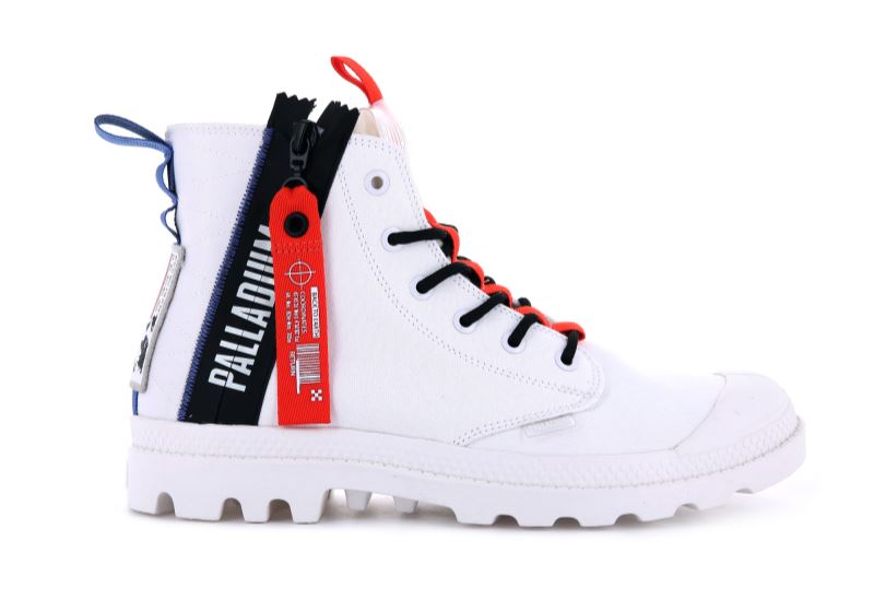 Palladium Pampa Hi Ticket To Earth Støvler Dame Hvide | DK-130265