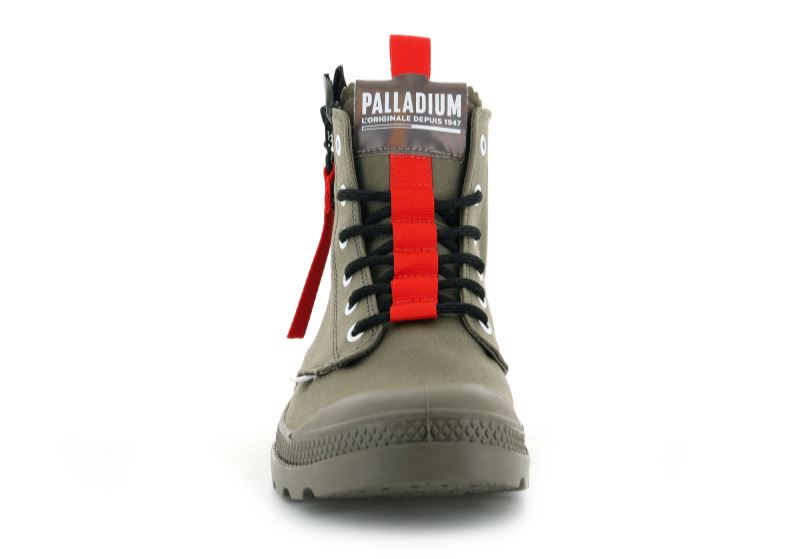 Palladium Pampa Hi Ticket To Earth Støvler Dame Grøn | DK-400687