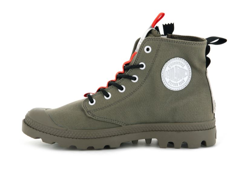 Palladium Pampa Hi Ticket To Earth Støvler Dame Grøn | DK-400687