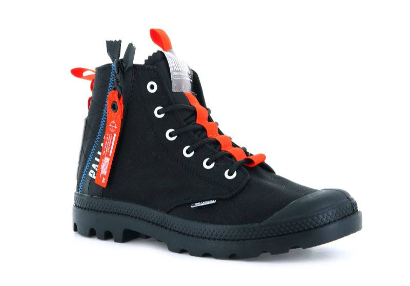 Palladium Pampa Hi Ticket To Earth Støvler Herre Sort Sort | DK-447904