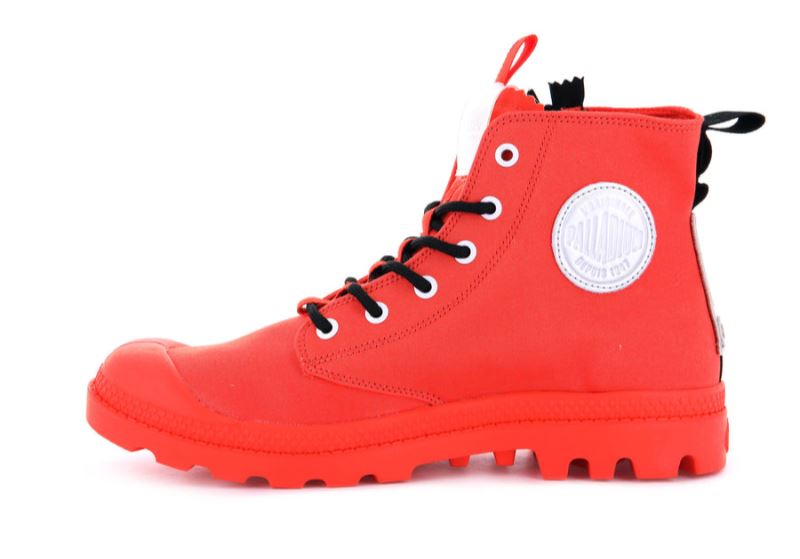 Palladium Pampa Hi Ticket To Earth Støvler Dame Rød | DK-876637